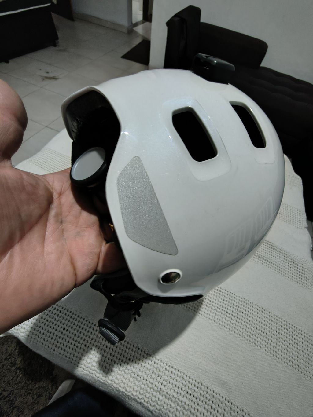 Capacete Esportivo B'Twin Branco