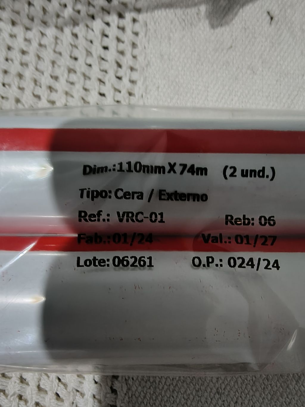 Lote de Ribbons e Bobinas para Impressora Térmica