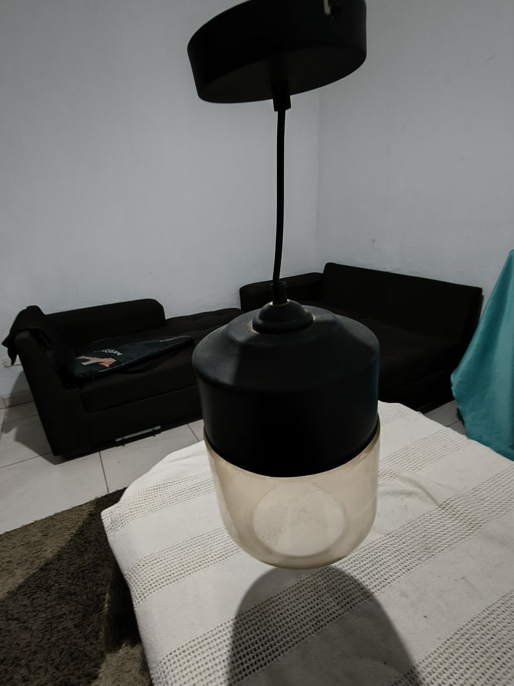 Luminária Pendente Moderna Preta