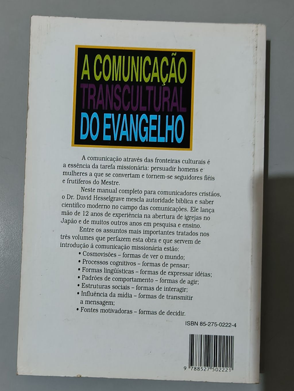 A Comunicação Transcultural do Evangelho (Vol. 3) - David J. Hesselgrave