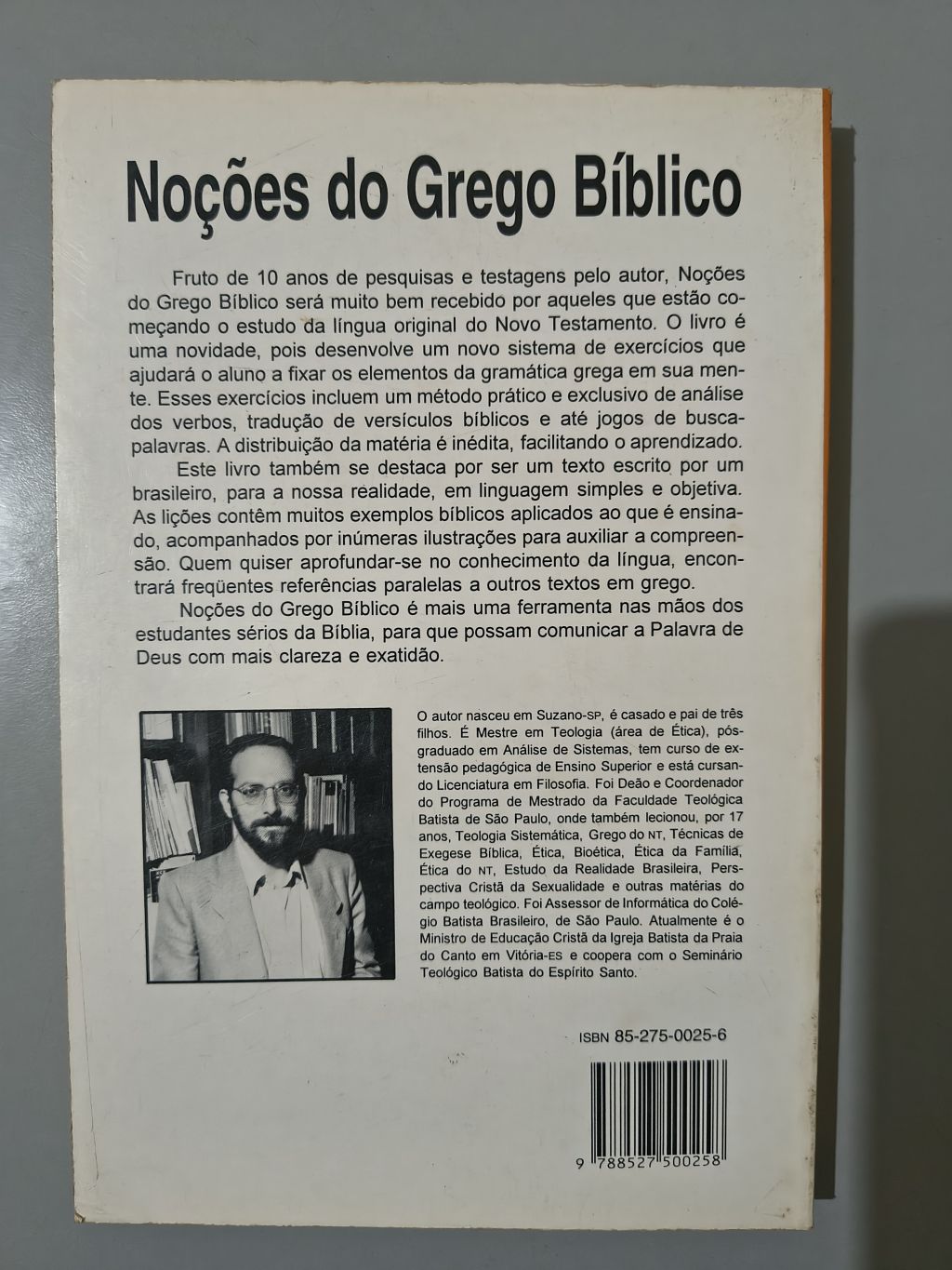 Noções do Grego Bíblico - Lourenço Stelio Rega