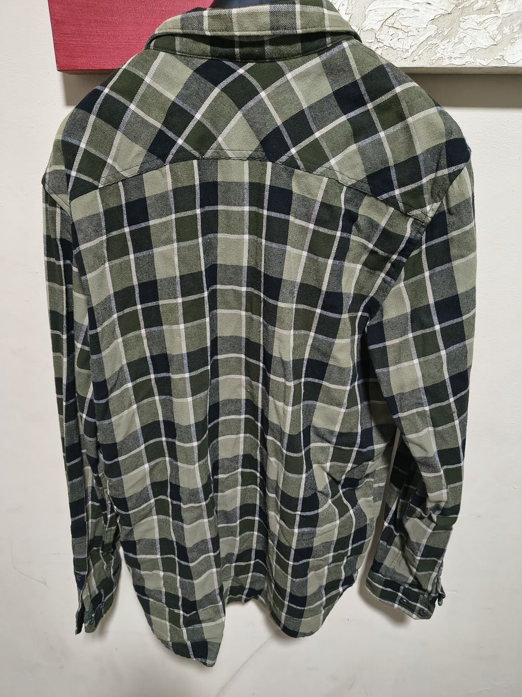 Camisa Flanela Xadrez Verde Militar - Original