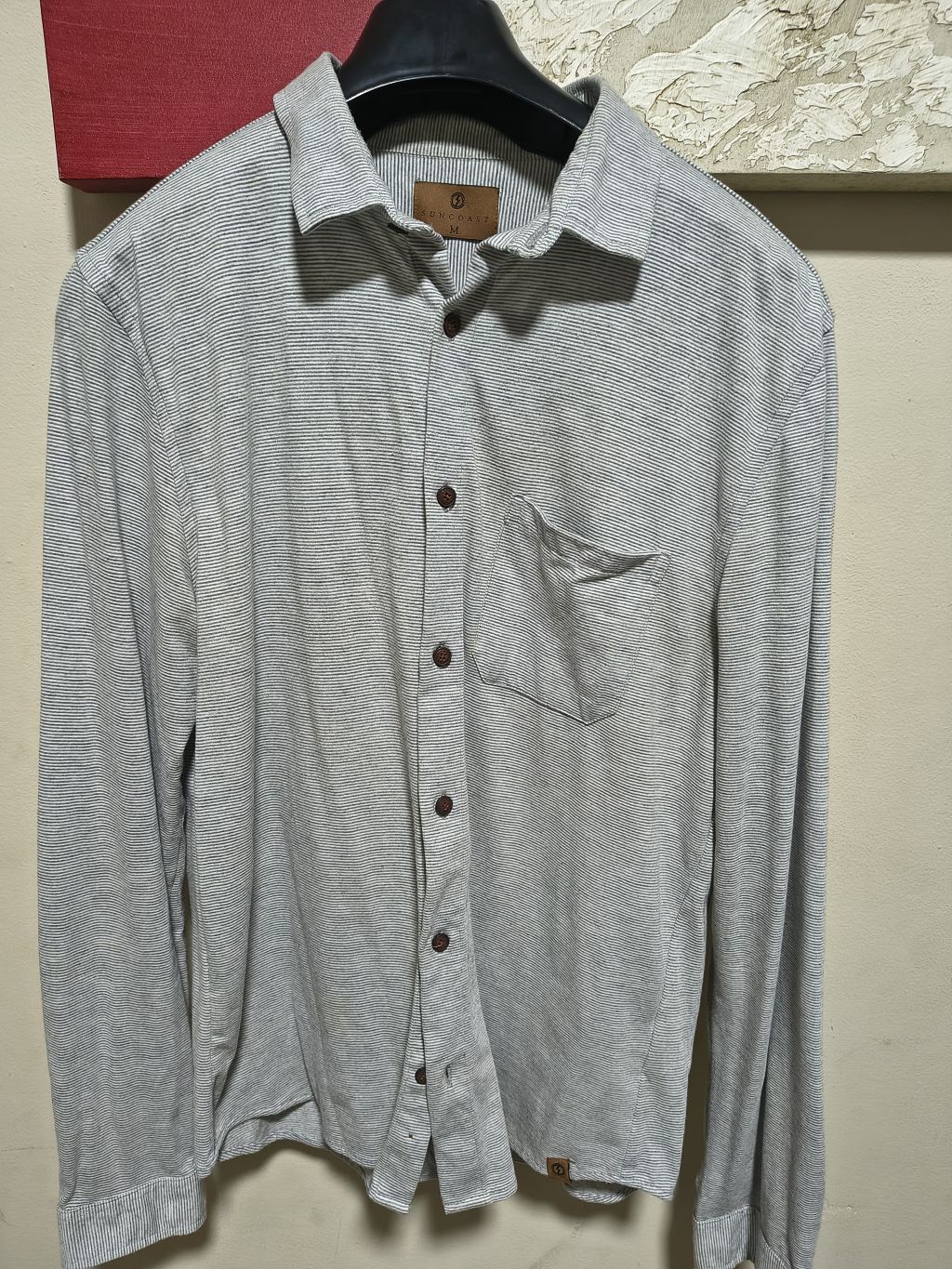 Camisa Listrada Cinza - Suncoast