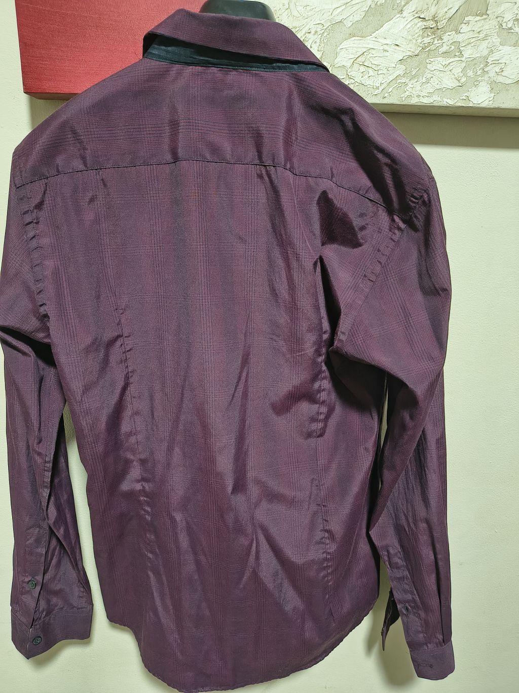 Camisa Social Vinho Slim - Pool Black